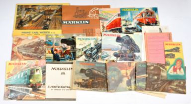 Marklin Pre & Post War Catalogues, Leaflets & Price Lists.