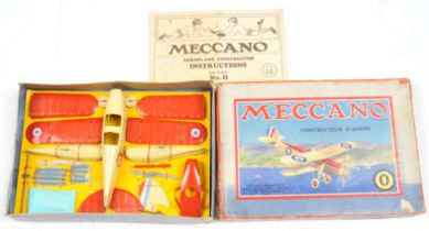 Meccano France Constructor Aeroplane Outfit No.0