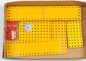 Meccano 1970's Yellow, Red & Zinc components.