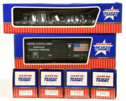 USA Trains G Gauge group of US Army Freight cars