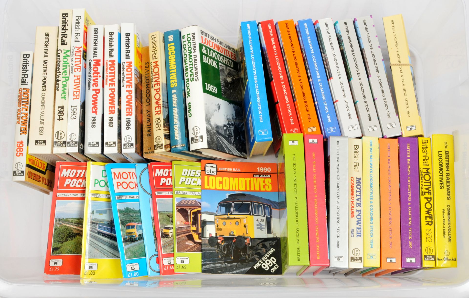 Ian Allen and other Publishers Railway hard and soft back reference books