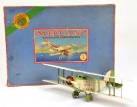 Meccano Aeroplane Constructor Outfit No.1 Circa 1932.