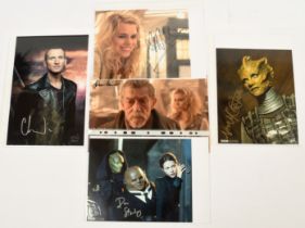 Doctor Who related signed photos x 5