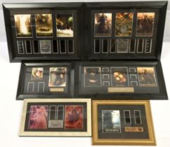 Lord of the Rings framed limited edition film cell displays x 6