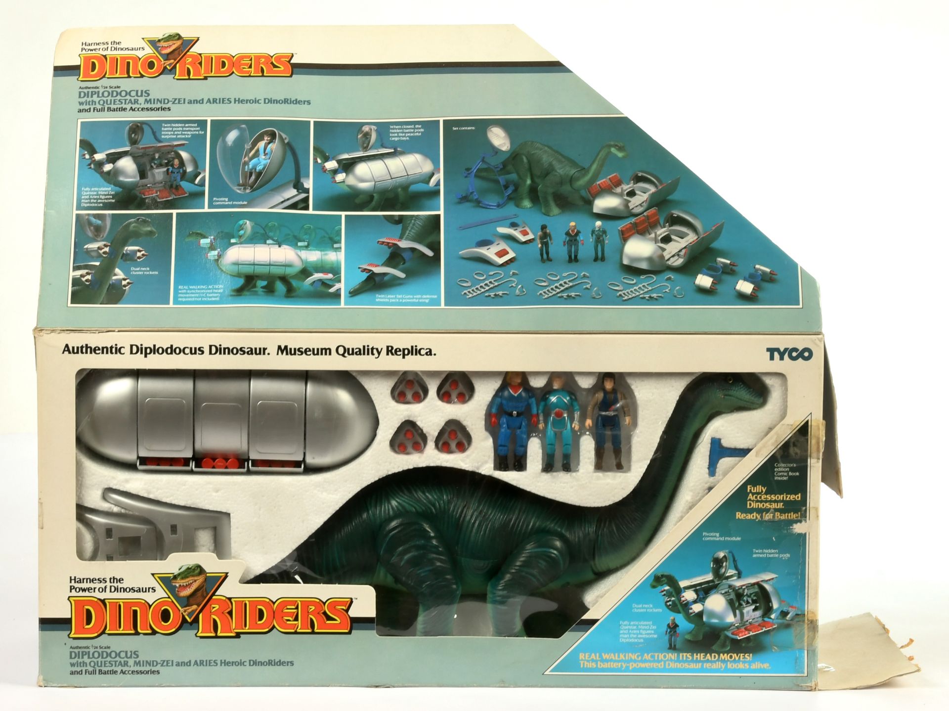 Tyco vintage Dino-Riders Diplodocus play-set - Image 2 of 2