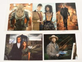 Doctor Who related signed photos x 5