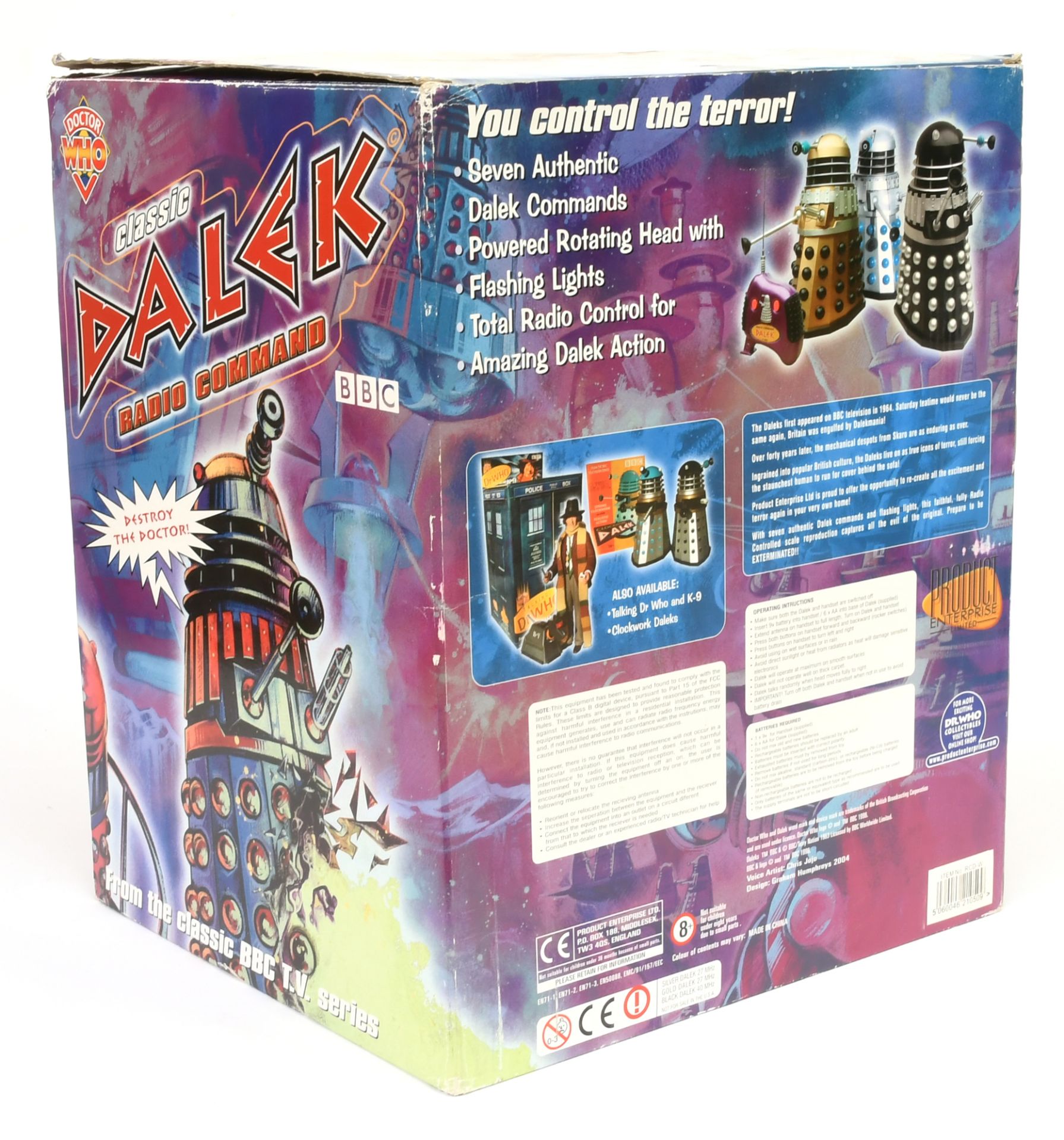 Product Enterprise BBC Doctor Who Large Scale 12" Classic Dalek Radio Command - Image 2 of 2