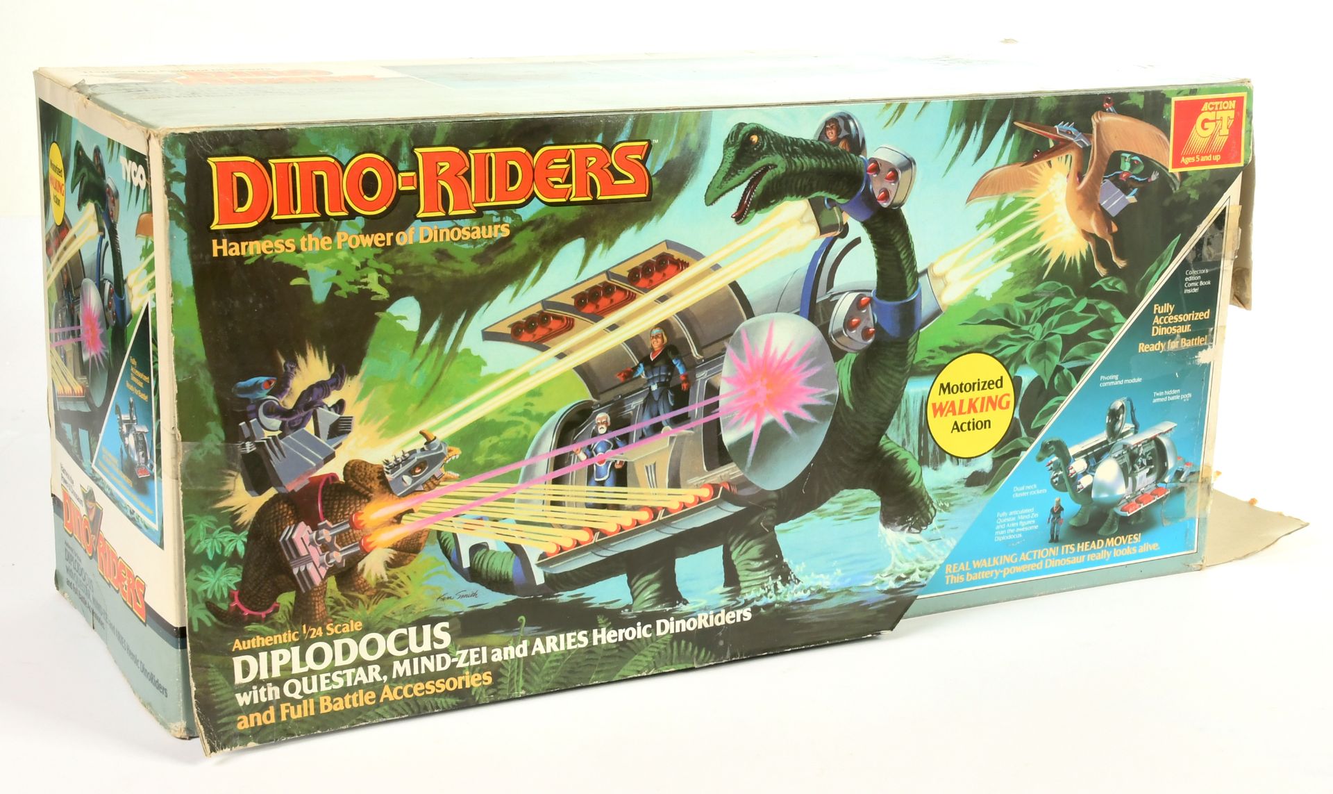 Tyco vintage Dino-Riders Diplodocus play-set