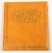 Doctor Who photo album containing signed photos