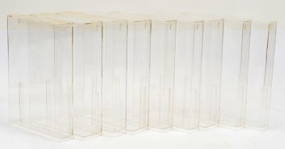 Acrylic display cases for 3 3/4" Star Wars figures x 9