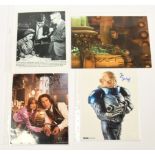 Doctor Who related signed photos x 4