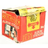 Topps Star Wars vintage Return of the Jedi Album Stickers sealed packs x sixty, within Fair opene...