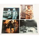 Doctor Who related signed photos x 4