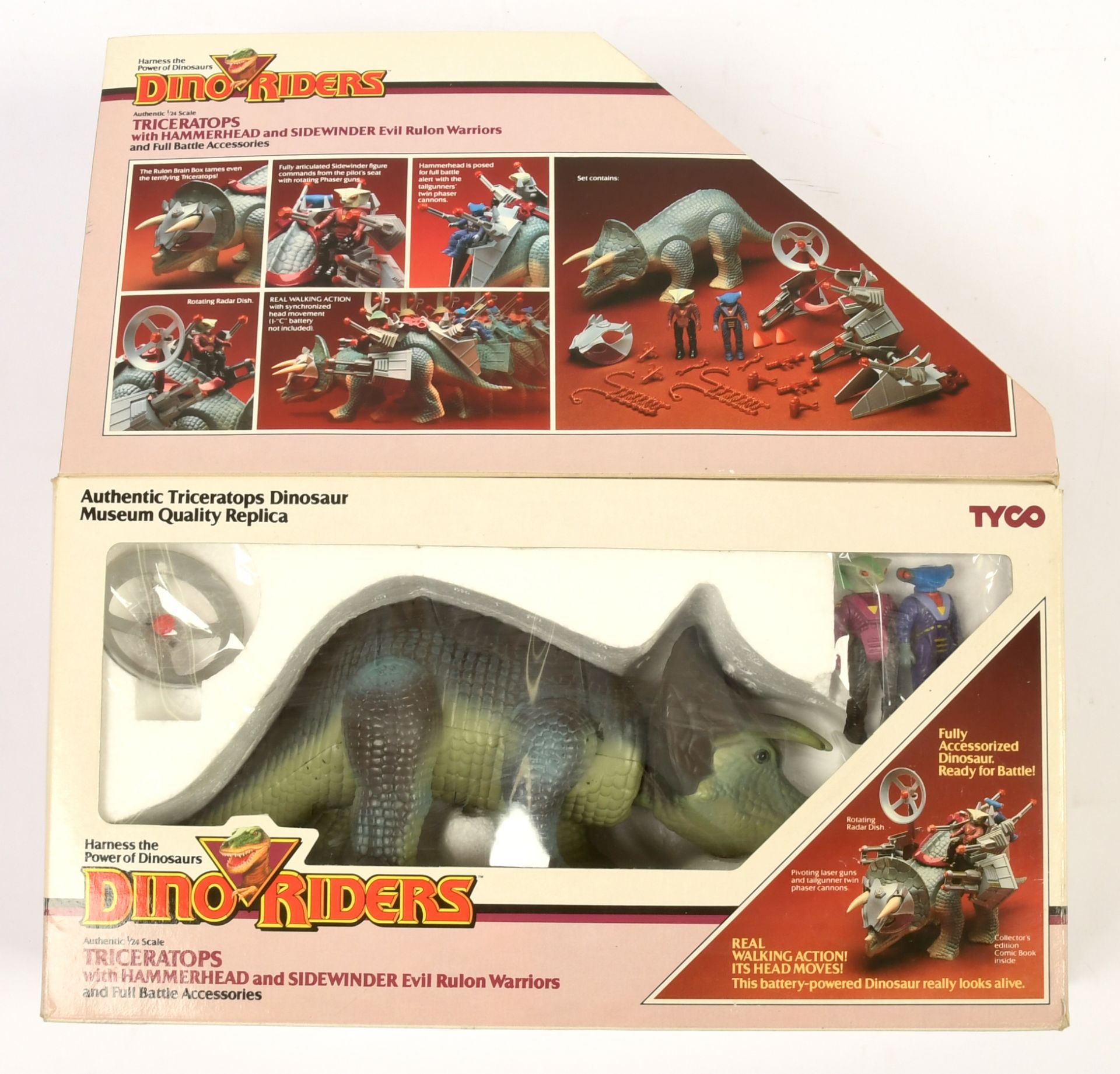 Tyco vintage Dino-Riders Triceratops play-set - Image 2 of 2