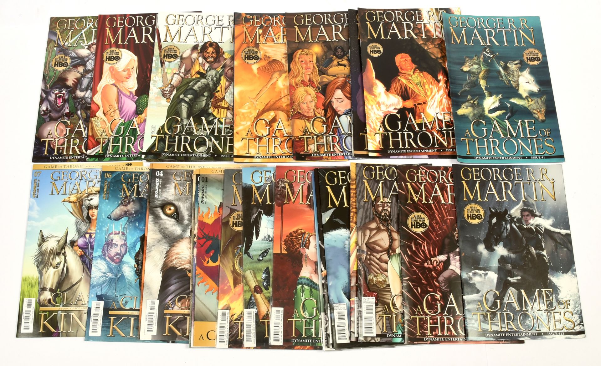 Dynamite Comics George R.R. Martin Game of Thrones and related comics x 30