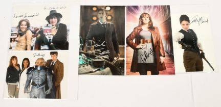 Doctor Who related signed photos x 5