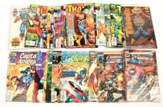 Quantity of Marvel bronze age to modern Thor, Captain America and The Avengers comics x 102