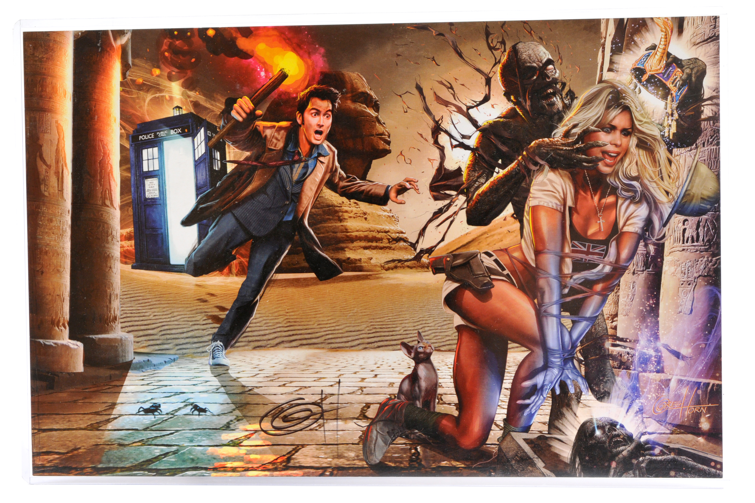 Doctor Who framed limited Edition Benham Covers signed display and others - Image 3 of 3