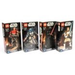 Lego Star Wars Buildable Figures x 4
