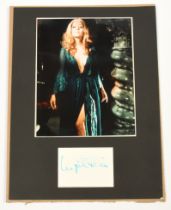 Ingrid Pitt photograph and autograph display