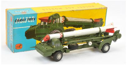 Corgi 1113 Corporal Guided missile on erector vehicle - green, with windows