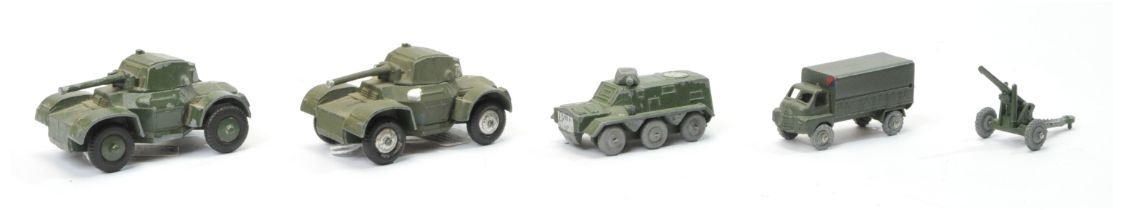 Kemlow Daimler armoured car a pair - (1) green including hubs,