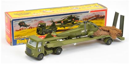 Dinky 618 Military set to include - AEC Articulated truck and trailer, green including plastic hubs