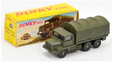 French Dinky 824 Berliet Gazelle covered truck - drab green
