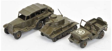 Dinky military group of  to include (1) 152A light tank, (2) 152B Reconnaissance car