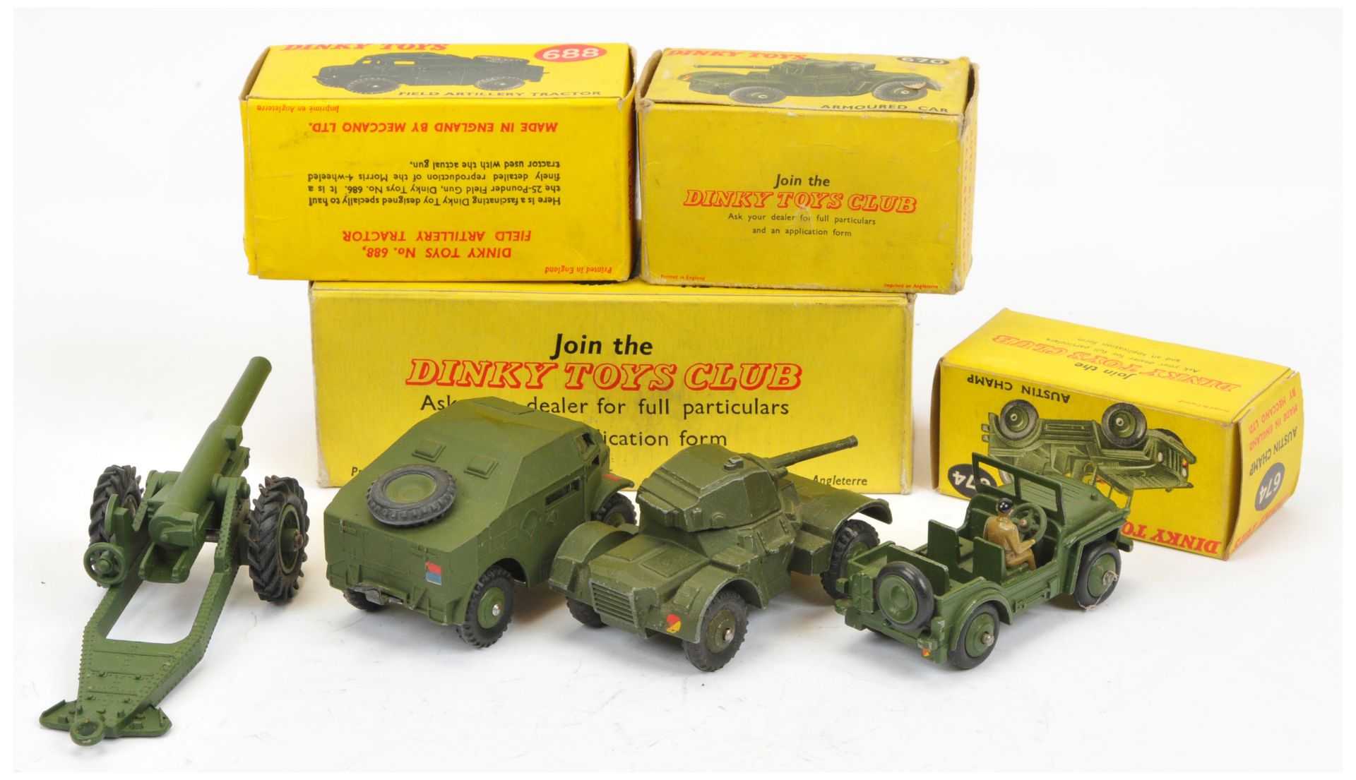 Dinky military group of 4 - to include (1) 670 Armoured Car - Bild 2 aus 2