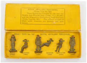 Dinky Pre-war 160 "Royal Artillery" Personnel figure set - to include NCO