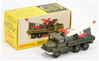 French Dinky 816 Berliet Gazelle Lance Missile - drab green