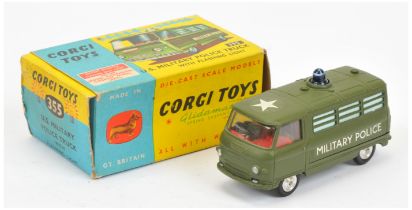 Corgi 355 Commer "Military Police" van - green body, red interior with figure driver