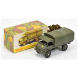French Dinky804 Mercedes Covered truck - drab green including concave hubs