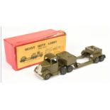 Britains 1641  Heavy Duty lorry with Trailer - Khaki including hubs with black tyres,