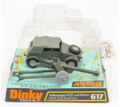 Dinky 617 Volkswagen KDF - drab greyish-green with light grey plastic hubs