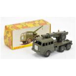 French Dinky 806 Berliet wrecker - drab green including concave hubs, 