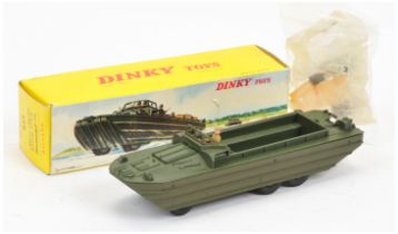 French Dinky 825 DUKW Amphibian - drab green including convex hubs,