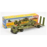 Dinky 618 Military set to include - AEC Articulated truck and trailer, green including plastic hubs
