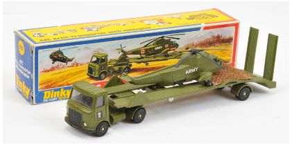 Dinky 618 Military set to include - AEC Articulated truck and trailer, green including plastic hubs