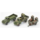 Dinky Pre-War  a group to include  22C Motor truck - Finished in Military green