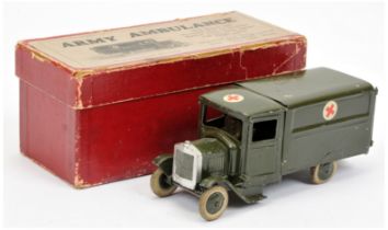 Britains 1512 Army "Ambulance" - green including hubs with white tyres, silver