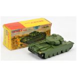 Dinky 651 Centurion tank - green body and turret, plastic rollers