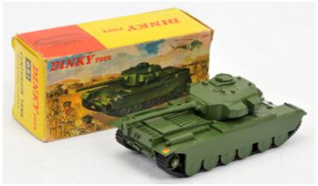 Dinky 651 Centurion tank - green body and turret, plastic rollers
