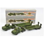 Dinky 660 Mighty Antar Tank Transporter a pair (1) green including supertoy hubs,