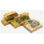 Dinky military group of 3 to include - (1) 617 Volkswagen KDF and 105mm PAK gun