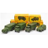 Dinky Military group of 4 to include (1) 623 Covered wagon