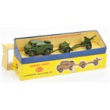 Dinky 697 Military Field Gun Set to include - Artillery Tractor, with figure driver,