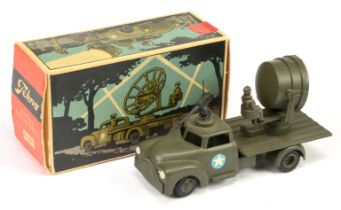 Tekno Military 955 dodge Searchlight truck - drab green including hubs without "TEKNO-948