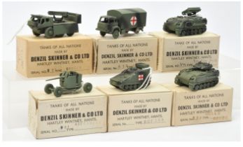 Denzil Skinner & Co Ltd "Tanks of all Nations" series - Group of 6 x military to include -Bedford...